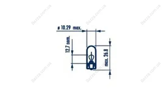 W5W RPB + 12V 5W W2,1X9,5d 10шт NARVA 17189