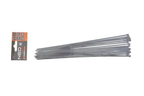 Стяжки кабельні EXTREME 3,6 × 300 мм, чорні, 20 шт. NEO TOOLS 01629