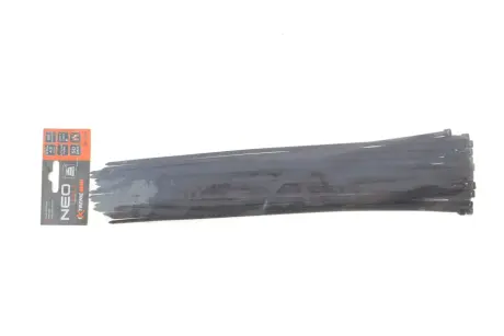 Стяжки кабельні EXTREME 4,8 × 370 мм, чорні, 50 шт. NEO TOOLS 01636
