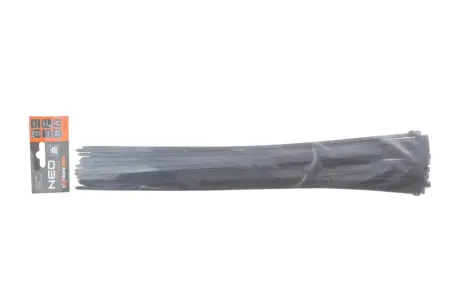 Стяжки кабельні EXTREME 4,8 × 450 мм, чорні, 50 шт. NEO TOOLS 01637