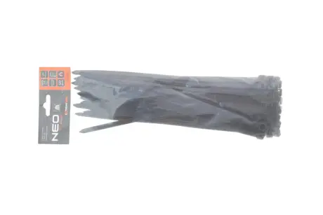 Стяжки кабельні EXTREME 7,6 × 300 мм, чорні, 50 шт. NEO TOOLS 01639