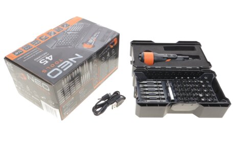 Акумуляторна викрутка micro-USB 3,6 neo tools 04200