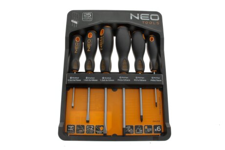 Набір викруток, 6 шт neo tools 04213