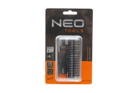 Викрутка зі змінними насадками neo tools 04228