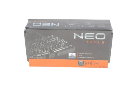 Насадки з тримачем, набір 99 шт.* 1 уп. neo tools 06104