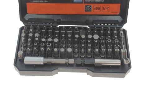 Насадки з тримачем, набір 99 шт.* 1 уп. neo tools 06104