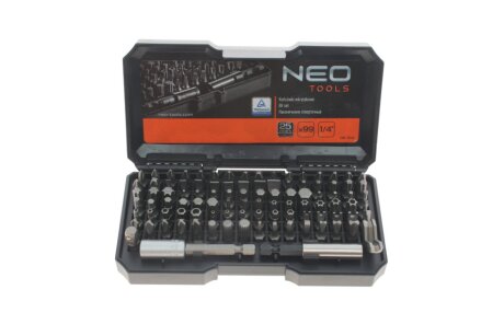 Насадки з тримачем, набір 99 шт.* 1 уп. neo tools 06104