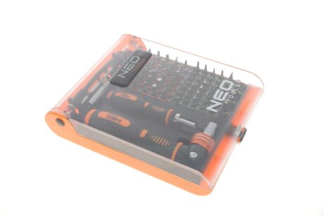 Викруткові накінечники з тримачем, 73 шт neo tools 06115