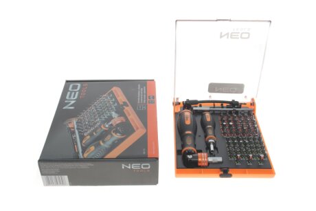 Викруткові накінечники з тримачем, 73 шт neo tools 06115