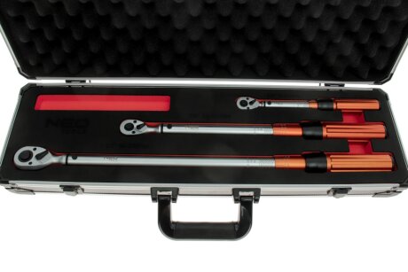 Набір реверсивних динамометричних ключів 1/4", 3/8", 1/2" 3 шт. neo tools 08845