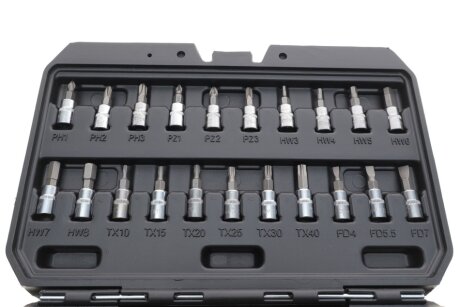 Головки змінні 46 шт., 1/4" CrV neo tools 10004