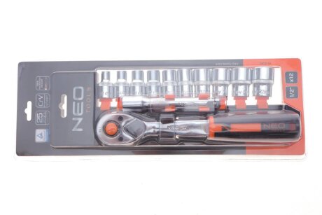 Набір змінних головок 1/2", 12 шт. neo tools 10030