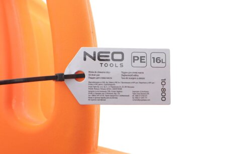 Піддон для олії, що охолоджує рідини 16л neo tools 10800