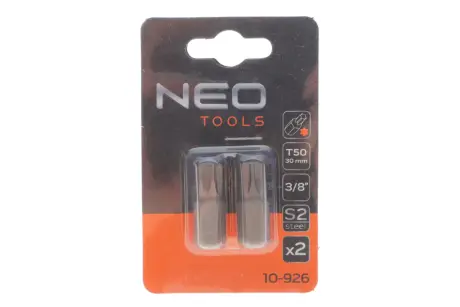 Насадки Torx T50 x 30 мм, S2 x 2 шт. NEO TOOLS 10926