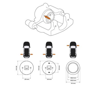 Набір для розведення гальмівних поршеньків neo tools 11125
