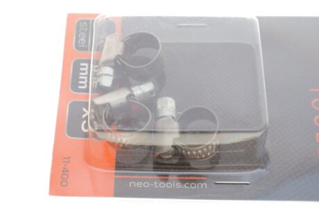 Хомут черв`ячний 8-12/9 мм, W4, 3 шт. neo tools 11400