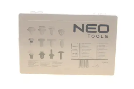 Набір кліпс кріплення обшивки, 345 шт., Peugeot NEO TOOLS 11953