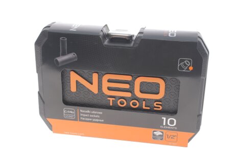 Набір ударних головок, 1/2", 10 штук neo tools 12107