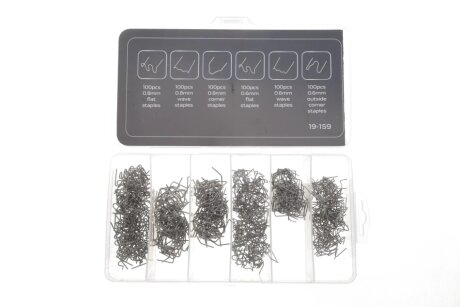 Скоби для пластику, набір 600 шт. neo tools 19159