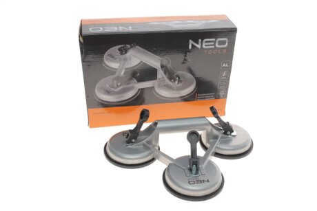 Присоска для встановлення скла потрійна, 150 кг neo tools 56803