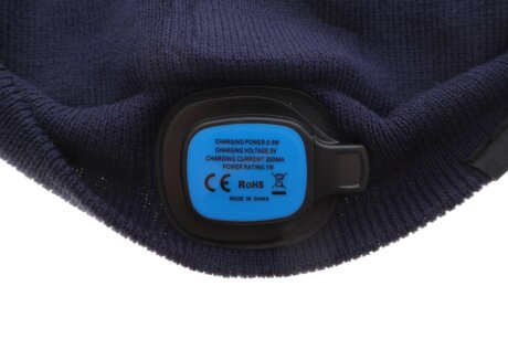 Шапка з ліхтариком, темно-синьо-сіро-зелений PREMIUM neo tools 81630