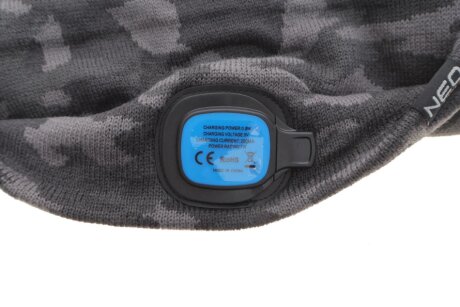 Шапка з ліхтариком, двошарова, CAMO URBAN neo tools 81632