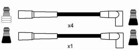 Высоковольтные провода для свечей зажигания ngk 0778