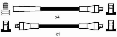 Высоковольтные провода для свечей зажигания ngk 7104