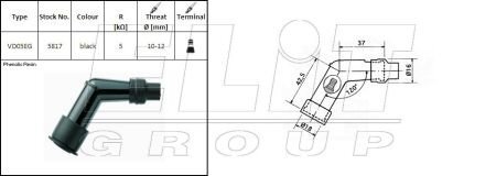 Кришка трамблера ngk VD05EG