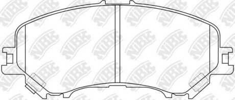 Передні тормозні (гальмівні) колодки niBK PN2804