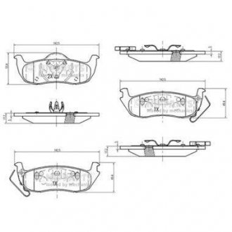 Тормозні (гальмівні) колодки nipparts N3611059