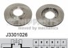 Вентилируемый тормозной диск nipparts J3301026