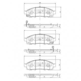 Тормозні (гальмівні) колодки nipparts N3601101