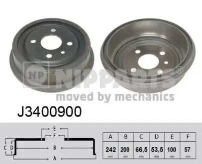 Гальмiвний барабан Nipparts J3400900