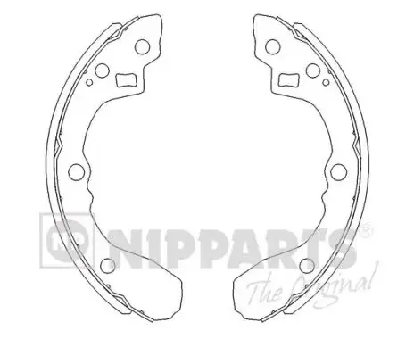 Колодки ручного (стоячого) тормоза nipparts J3500321