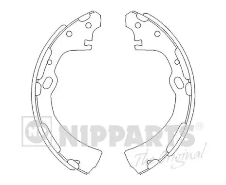 Колодки ручного (стоячого) тормоза nipparts J3501038