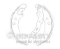 Колодки ручного (стоячого) гальма Nipparts J3501055 (фото 1)