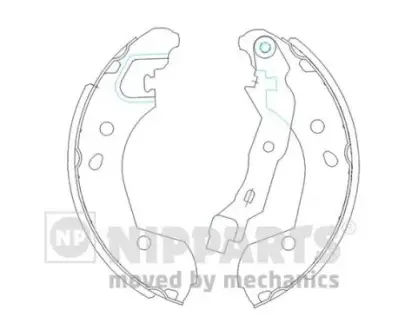 Колодки ручного (стоячого) тормоза nipparts J3501055