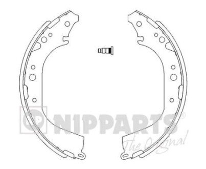 Колодки ручного (стоячого) тормоза nipparts J3502039