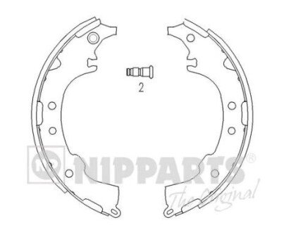 Колодки ручного (стоячого) тормоза nipparts J3502068