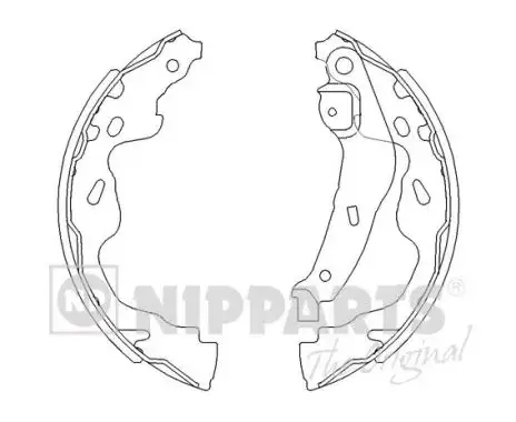 Колодки ручного (стоячого) тормоза nipparts J3502082