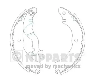 Колодки ручного (стоячого) гальма Nipparts J3505038