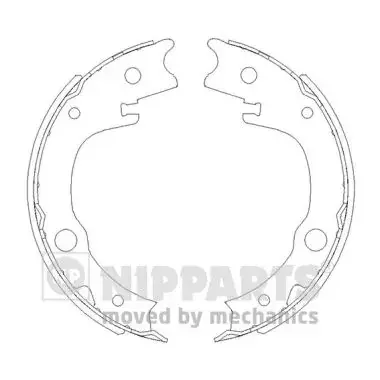 Колодки ручного (стоячого) тормоза nipparts N3502086