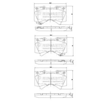 Передні тормозні (гальмівні) колодки Nipparts N3602136