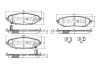 Передні тормозні (гальмівні) колодки nipparts N3602150