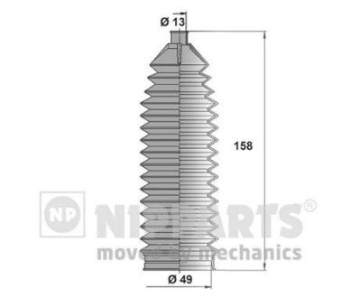 Пильовик рульового механізма nipparts N2840905 на Chevrolet Такума