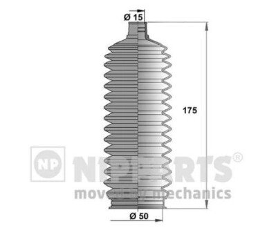 Пильовик рульового механізму nipparts J2846008 на Лексус Gx470