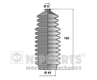 Пыльник рулевой рейки nipparts J2841000 на Infiniti I