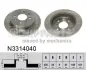 Задній гальмівний (тормозний) диск Nipparts N3314040 (фото 1)