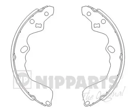 Колодки ручного (стоячого) тормоза nipparts J3500319